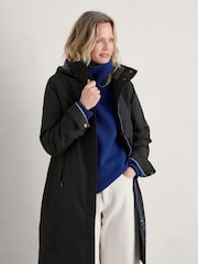 Seasalt Cornwall Black Petite Janelle Coat - Image 1 of 5