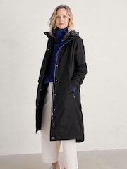 Seasalt Cornwall Black Petite Janelle Coat - Image 3 of 5