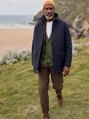 Seasalt Cornwall Blue Mens Rowlocks Coat - Image 2 of 6
