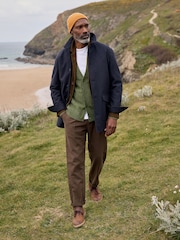 Seasalt Cornwall Blue Mens Rowlocks Coat - Image 3 of 6