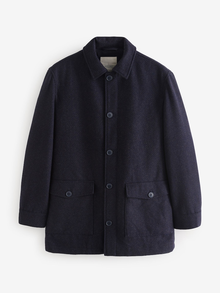 Seasalt Cornwall Blue Mens Rowlocks Coat - Image 6 of 6