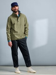 Seasalt Cornwall Mens Clay Stone Smock Sweat Top - Bild 2 von 4
