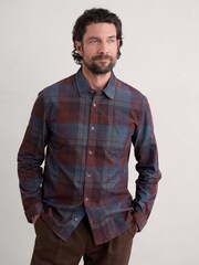 Seasalt Cornwall Black Multi Mens Shoreman Shirt - Image 1 of 5