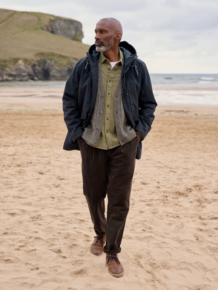 Seasalt Cornwall Blue Mens Horizon Coat - Image 2 of 5