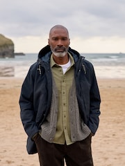 Seasalt Cornwall Blue Mens Horizon Coat - Image 3 of 5