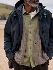 Seasalt Cornwall Blue Mens Horizon Coat - Image 4 of 5