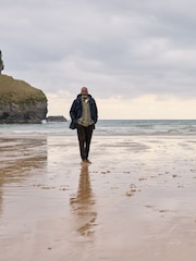 Seasalt Cornwall Blue Mens Horizon Coat - Image 5 of 5