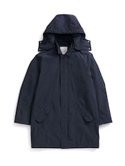 Seasalt Cornwall Blue Mens Stone Wave Coat - Image 5 of 6
