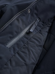 Seasalt Cornwall Blue Mens Stone Wave Coat - Image 6 of 6