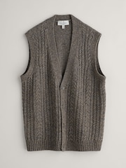 Seasalt Cornwall Natural Mens Boulder Perch Button Through Vest - Image 4 of 5