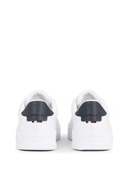 Tommy Hilfiger White Court Leather Trainers - Image 5 of 7