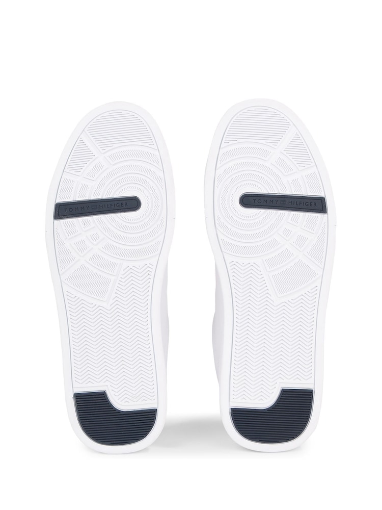 Tommy Hilfiger White Court Leather Trainers - Image 7 of 7 Tommy Hilfiger White Court Leather Trainers - Image 7 of 7