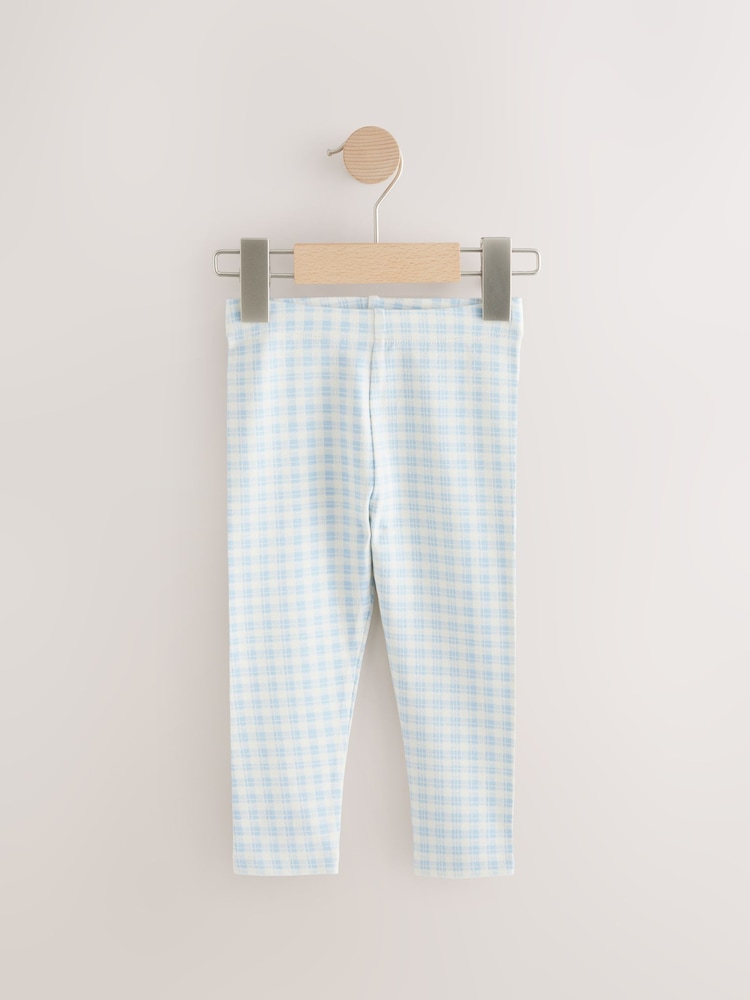 Blue Ribbed Leggings 3 Pack (3mths-7yrs) - Image 2 of 7