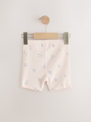 Blue Ribbed Shorts 5 Pack (3mths-7yrs) - Image 7 of 10
