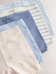 Blue Ribbed Shorts 5 Pack (3mths-7yrs) - Image 8 of 10