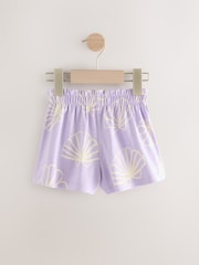 Morado lila - Pack de 3 pantalones cortos de algodón 100 % (3 meses - 7 años) - Imagen 2 de 7