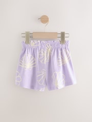 Morado lila - Pack de 3 pantalones cortos de algodón 100 % (3 meses - 7 años) - Imagen 5 de 7