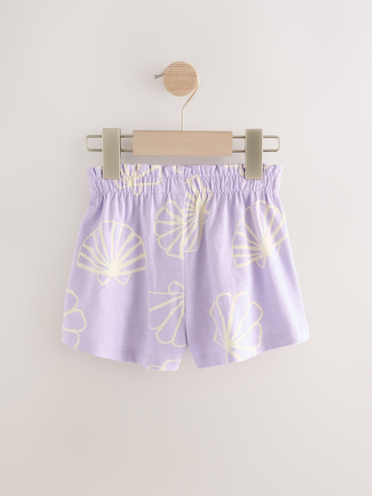 Violet lilas - 100Short en coton % 3 Lot (3mths-7yrs) - Image 5 of 7