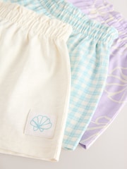 Morado lila - Pack de 3 pantalones cortos de algodón 100 % (3 meses - 7 años) - Imagen 7 de 7
