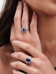 Jon Richard Silver Tone Polished Statement Ring - Image 1 of 3