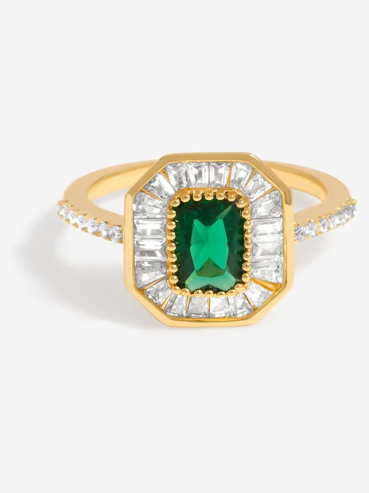 Jon Richard – Herzring aus Zirkonia und Emaille - Bild 1 von 3 Jon Richard – Herzring aus Zirkonia und Emaille - Bild 1 von 3