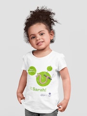 Star Editions 100% Cotton Superworm and Get a Wiggle on Personalised Team GB White T-Shirt - Image 1 of 4