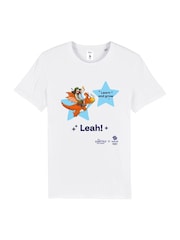 Star Editions Zog Learn and Grow 100% Cotton Personalised White T-Shirt - Team GB Edition - Image 4 of 4