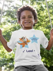 Star Editions Zog Learn and Grow 100% Cotton Personalised White T-Shirt - Team GB Edition - Image 1 of 4