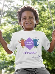 Star Editions Smeds and Smoos Be a Friend 100% Cotton Personalised Team GB White T-Shirt - Image 1 of 4