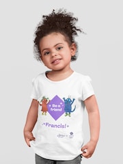 Star Editions Smeds and Smoos Be a Friend 100% Cotton Personalised Team GB White T-Shirt - Image 2 of 4