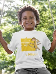 Star Editions Mouse and Power Up 100% Cotton Personalised White T-Shirt - Team GB Edition - Image 1 of 5