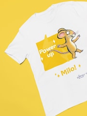 Star Editions Mouse and Power Up 100% Cotton Personalised White T-Shirt - Team GB Edition - Image 4 of 5