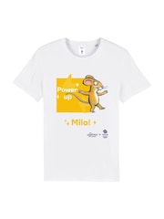 Star Editions Mouse and Power Up 100% Cotton Personalised White T-Shirt - Team GB Edition - Image 5 of 5