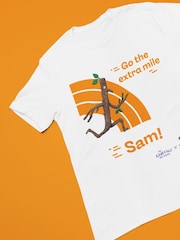 Star Editions Stick Man Go the Extra Mile 100% Cotton Personalised Team GB White T-Shirt - Image 4 of 4