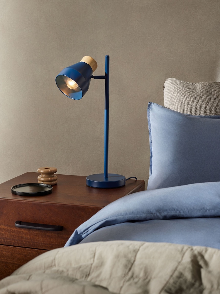 MADE.COM Navy Albert Table Lamp - Image 1 of 3