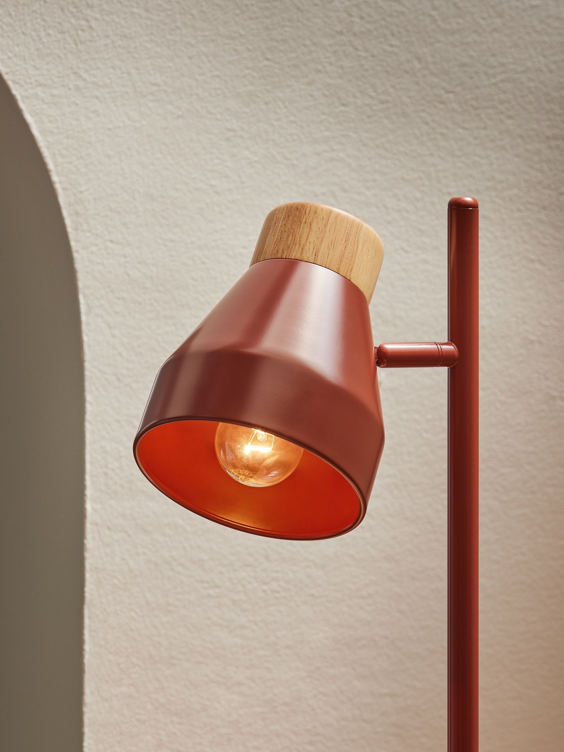 Buy MADE.COM Red Albert Table Lamp from the BoxeldermuseumShops online shop