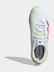 adidas White/Pink Kids Predator League Turf Boots - Image 5 of 9