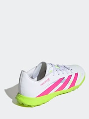adidas White/Pink Kids Predator League Turf Boots - Image 9 of 9