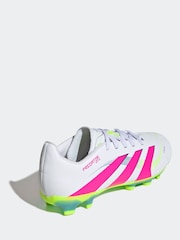 adidas White/pink Kids Predator League Multi Ground Boots - Image 4 of 8