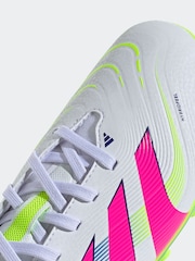 adidas White/pink Kids Predator League Multi Ground Boots - Image 7 of 8