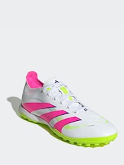 adidas Green/White Adult Predator League Turf Boots - Image 1 of 9