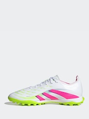 adidas Green/White Adult Predator League Turf Boots - Image 3 of 9