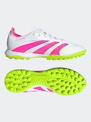 adidas Green/White Adult Predator League Turf Boots - Image 4 of 9