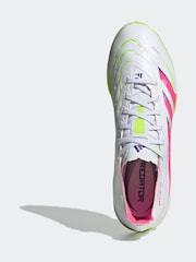 adidas Green/White Adult Predator League Turf Boots - Image 6 of 9