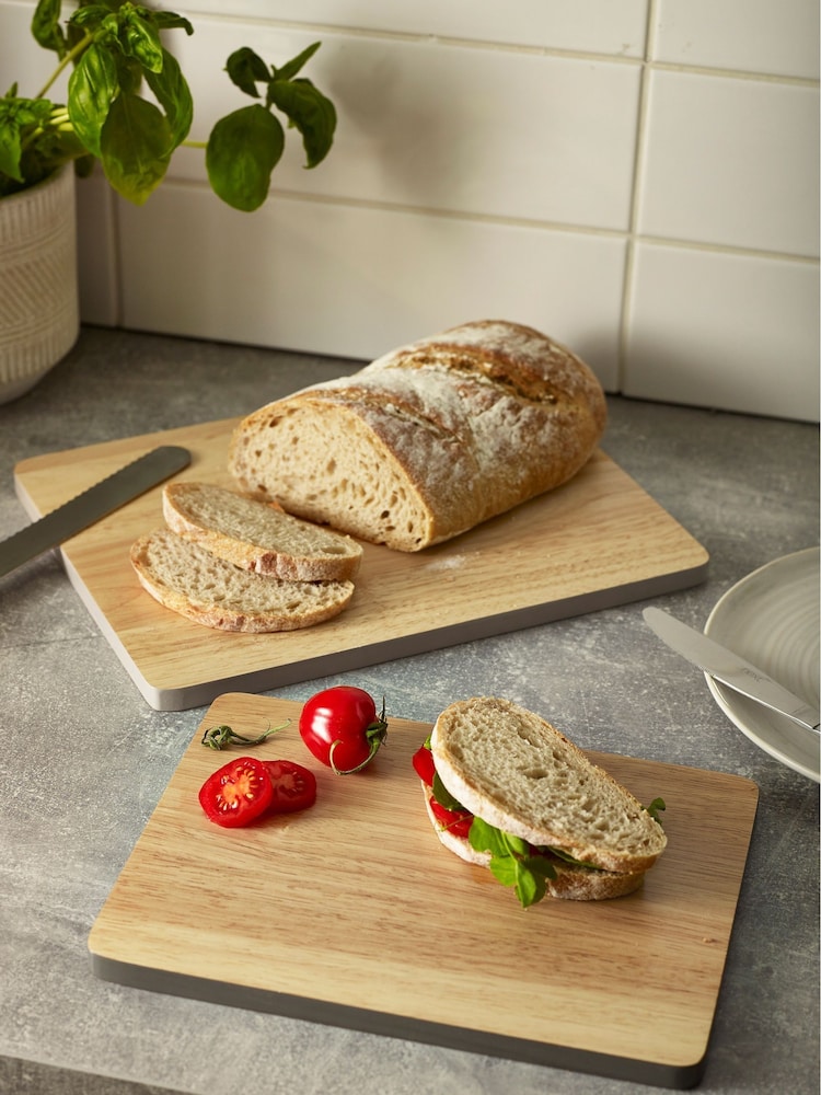 Natural Set of 2 Malvern Chopping Boards - Image 1 of 5