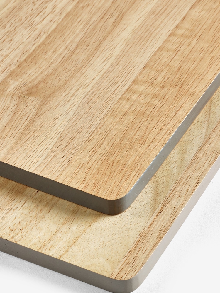 Natural Set of 2 Malvern Chopping Boards - Image 2 of 5