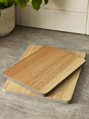 Natural Set of 2 Malvern Chopping Boards - Image 3 of 5