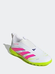 adidas Natural Kids Predator League Laceless Turf Boots - Image 3 of 9