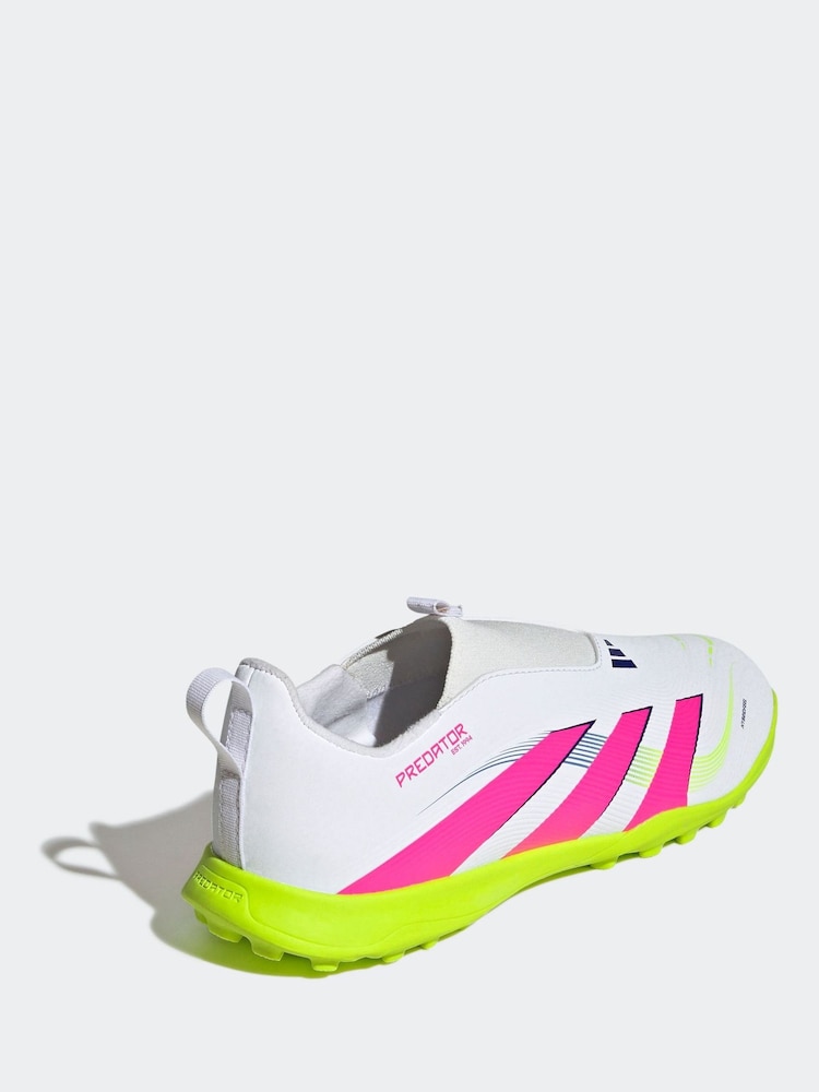 adidas Natural Kids Predator League Laceless Turf Boots - Image 4 of 9