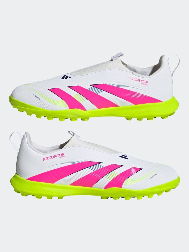 adidas Natural Kids Predator League Laceless Turf Boots - Image 5 of 9